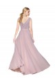 Long Primrose Sleeveless A-Line V-Back Formal Evening Gown / Prom Dress / Bridesmaid Dress Birmingham