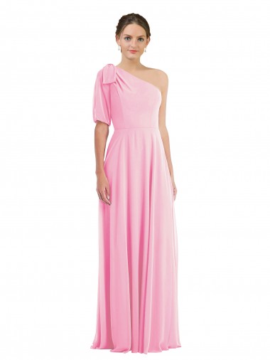 Long Barely Pink Sleeveless Trumpet Semi Formal Evening Dress / Bridesmaid Dress Birmingham