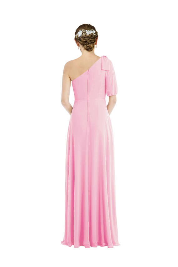 Long Barely Pink Sleeveless Trumpet Semi Formal Evening Dress / Bridesmaid Dress Birmingham