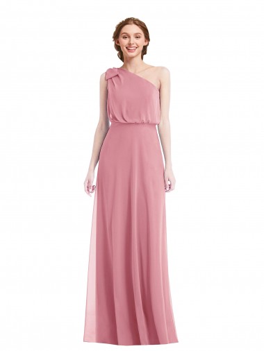 Long Skin Pink Sleeveless A-Line Semi Formal Evening Dress / Bridesmaid Dress Birmingham