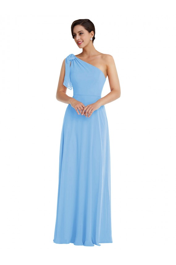 Long Periwinkle Sleeveless Trumpet Semi Formal Evening Dress / Bridesmaid Dress Birmingham