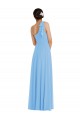Long Periwinkle Sleeveless Trumpet Semi Formal Evening Dress / Bridesmaid Dress Birmingham