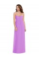 Long Violet Sleeveless A-Line Low Back Semi Formal Evening Dress / Bridesmaid Dress Birmingham