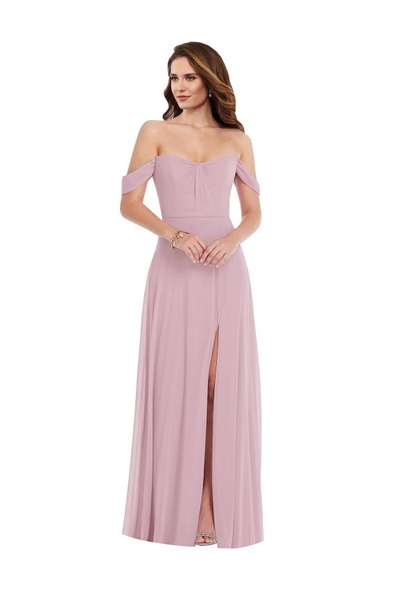Long Primrose Sleeveless A-Line Black Tie Evening Gown / Bridesmaid Dress Birmingham