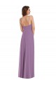 Long Dark Lavender Sleeveless A-Line Low Back Bridesmaid Dress / Formal Dress Birmingham