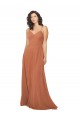 Long Rosewood Sleeveless A-Line Keyhole Back Bridesmaid Dress Birmingham