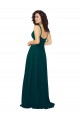 Long Hunter Sleeveless A-Line Low Back Bridesmaid Dress Birmingham