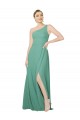 Long Icelandic Silver Sleeveless A-Line Soft Chiffon Bridesmaid Dress Birmingham
