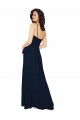Long Dark Navy Sleeveless A-Line Low Back Bridesmaid Dress / Formal Dress Birmingham