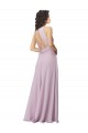 Long Pink Glow Sleeveless A-Line Keyhole Back Bridesmaid Dress Birmingham