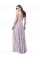 Long Pink Glow Sleeveless A-Line Low Back Bridesmaid Dress Birmingham