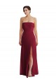 Long Burgundy Sleeveless A-Line Low Back Formal Evening Gown / Bridesmaid Dress Birmingham