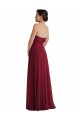 Long Burgundy Sleeveless A-Line Low Back Formal Evening Gown / Bridesmaid Dress Birmingham