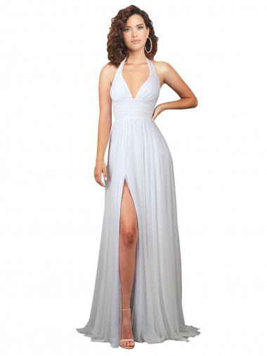 Sweep Train White Sleeveless A-Line Low Back Beach Wedding Dress Birmingham
