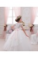 Long Ivory Sleeveless Ball Gown Tulle & Lace Flower Girl Dress Birmingham