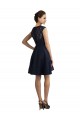 Knee Length Dark Navy Sleeveless A-Line Bridesmaid Dress / Evening Dress Birmingham