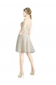 Knee Length Ivory,Champagne Sleeveless A-Line Bridesmaid Dress Birmingham