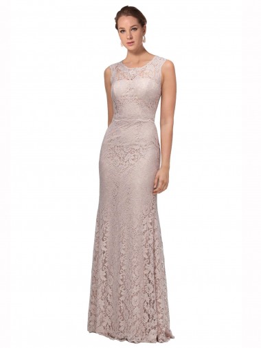 Long Sleeveless Mermaid Lace Prom Dress / Bridesmaid Dress Birmingham