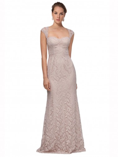 Long Cap Sleeves Mermaid Bridesmaid Dress / Formal Dress Birmingham