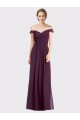 Long Grape Sleeveless A-Line Low Back Bridesmaid Dress Birmingham
