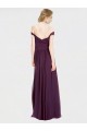 Long Grape Sleeveless A-Line Low Back Bridesmaid Dress Birmingham