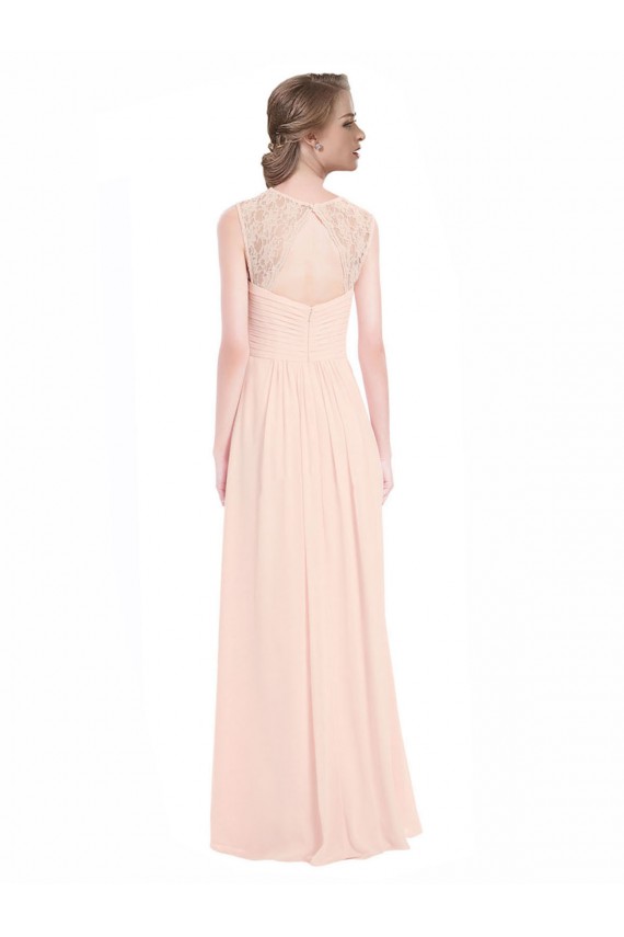 Long Mint Green Sleeveless A-Line Keyhole Back Bridesmaid Dress Birmingham
