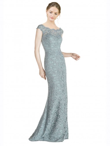 Long Cap Sleeves Mermaid Prom Dress / Bridesmaid Dress Birmingham