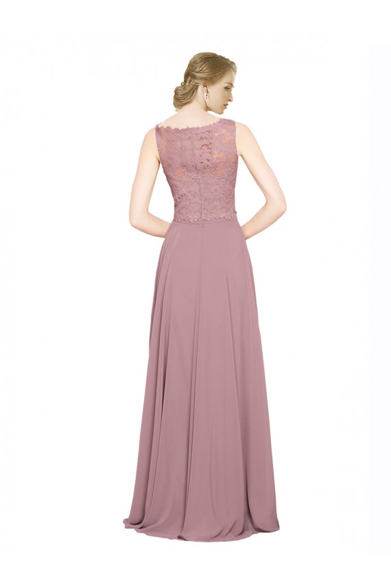 Long Sleeveless A-Line Black Tie Prom Dress / Bridesmaid Dress Birmingham