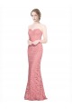 Long Salmon Sleeveless Mermaid Formal Dress / Bridesmaid Dress Birmingham