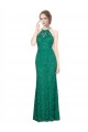 Long Dark Green Sleeveless Mermaid Low Back Prom Dress / Bridesmaid Dress Birmingham