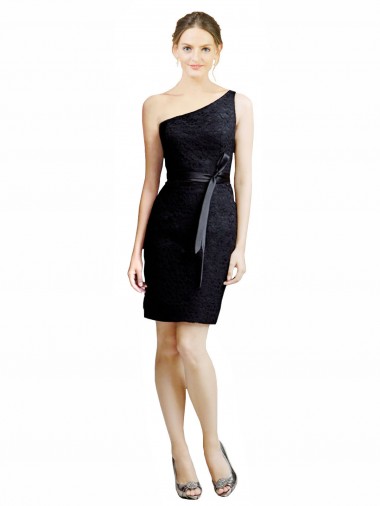 Knee Length Black Sleeveless A-Line Open Back Bridesmaid Dress Birmingham