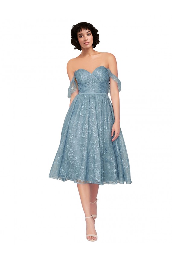 Knee Length Sleeveless A-Line Keyhole Back Bridesmaid Dress Birmingham