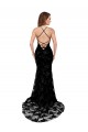 Long Black Sleeveless Mermaid Open Back High Slit Black Tie Evening Gown / Prom Dress / Bridesmaid Dress Birmingham