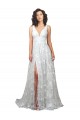 Chapel Train Off White Sleeveless A-Line Low Back Wedding Dress Birmingham