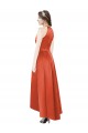 Spice Red Sleeveless A-Line High Low Bridesmaid Dress Birmingham