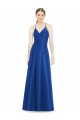 Long Royal Blue Sleeveless A-Line Open Back Bridesmaid Dress Birmingham