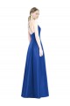 Long Royal Blue Sleeveless A-Line Open Back Bridesmaid Dress Birmingham