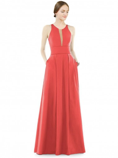 Long Firecracker Sleeveless A-Line Bridesmaid Dress Birmingham