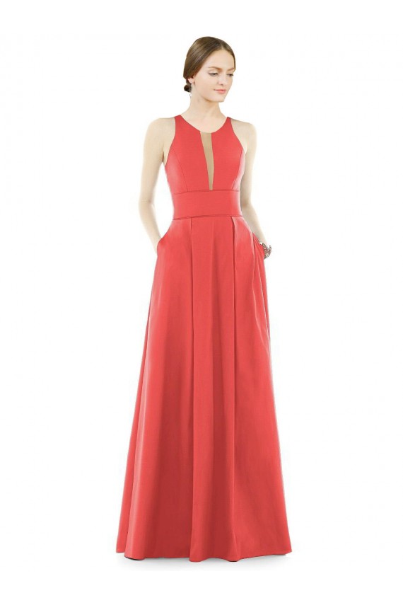Long Firecracker Sleeveless A-Line Bridesmaid Dress Birmingham