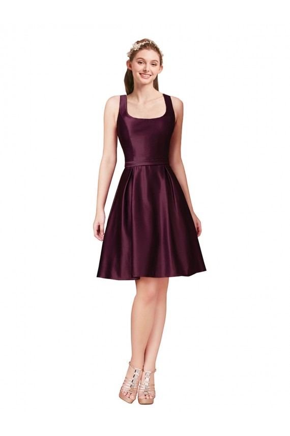 Knee Length Sleeveless A-Line V-Back Prom Dress / Bridesmaid Dress Birmingham