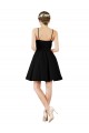 Knee Length Dark Navy Sleeveless A-Line Open Back Bridesmaid Gown Birmingham