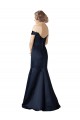 Long Dark Navy Cap Sleeves Mermaid Prom Dress / Bridesmaid Dress Birmingham