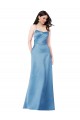 Long Sky Blue Sleeveless Sheath Open Back Formal Evening Gown / Prom Dress / Bridesmaid Dress Birmingham