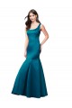 Long Peacock Blue Sleeveless Mermaid Prom Dress / Bridesmaid Dress Birmingham