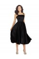 Knee Length Black Sleeveless A-Line Prom Dress / Bridesmaid Dress Birmingham