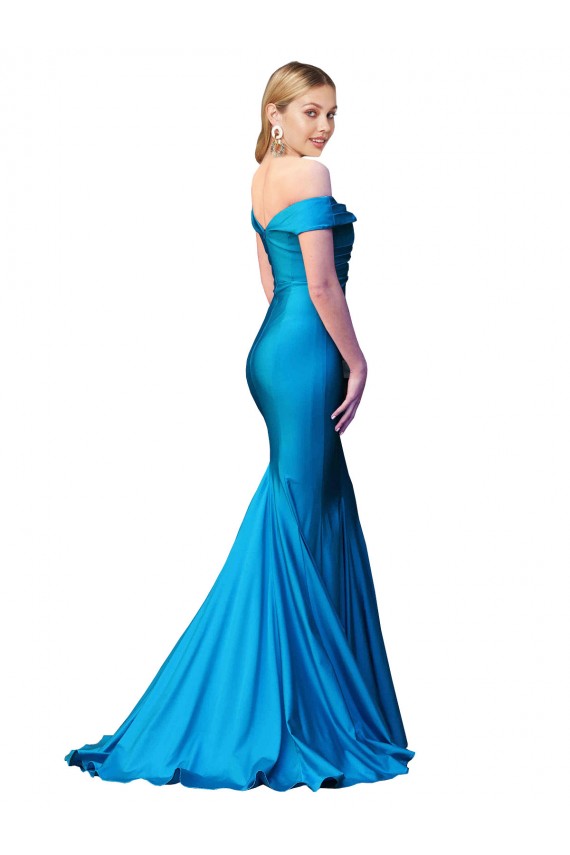 Long Peacock Blue Sleeveless Mermaid Formal Evening Gown / Prom Dress / Bridesmaid Dress Birmingham