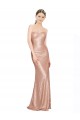 Long Rose Gold Sleeveless A-Line Low Back Formal Evening Gown / Prom Dress / Bridesmaid Dress Birmingham