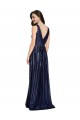 Long Dark Navy Sleeveless Sheath V-Back Formal Evening Gown / Prom Dress / Bridesmaid Dress Birmingham