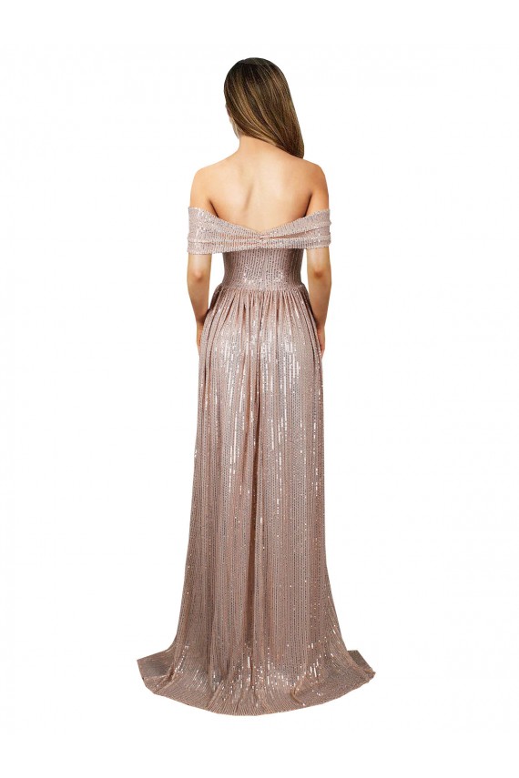 Long Champagne Sleeveless A-Line Formal Evening Gown / Prom Dress / Bridesmaid Dress Birmingham