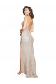 Long Champagne Sleeveless Mermaid Open Back Black Tie Evening Gown / Prom Dress / Bridesmaid Dress Birmingham
